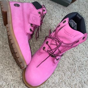 Susan G. Komen Limited Edition Breast Cancer Awareness Timberland 6” Boots!